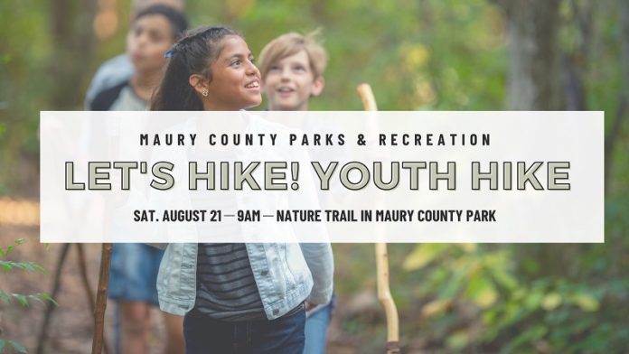 Let's Hike: Youth Hike at Maury County Park