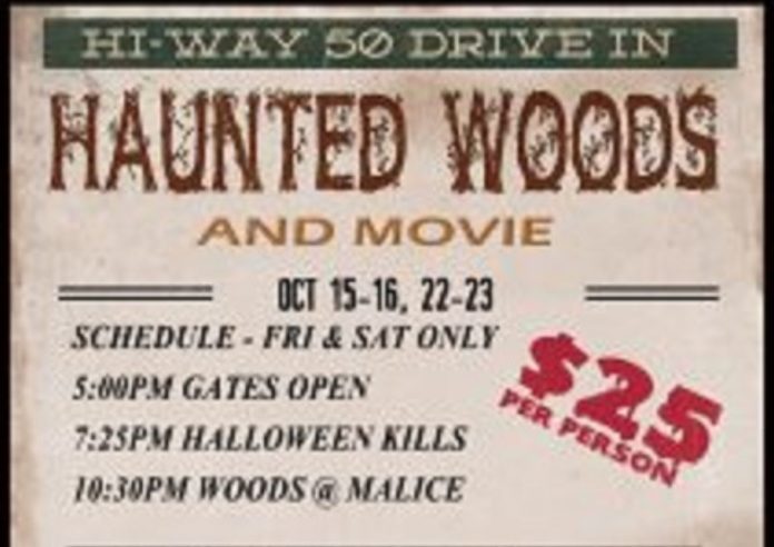 haunted woods and movie