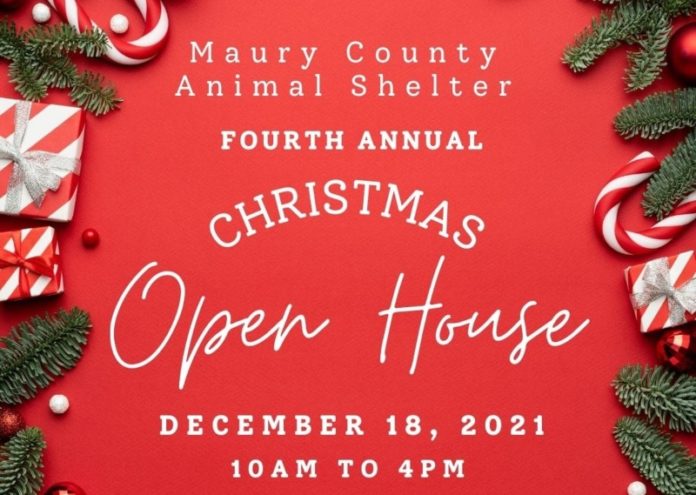 maury county animal shelter christmas open house