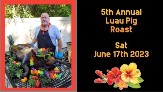 luau pig roast at the rebel bar and grill in columbia