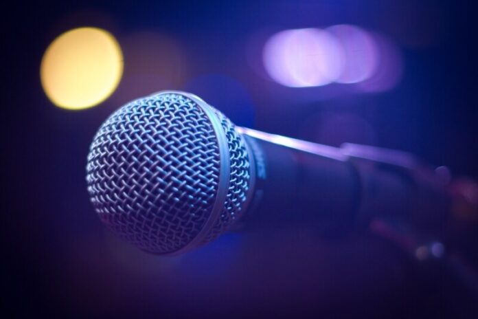 microphone stock photo