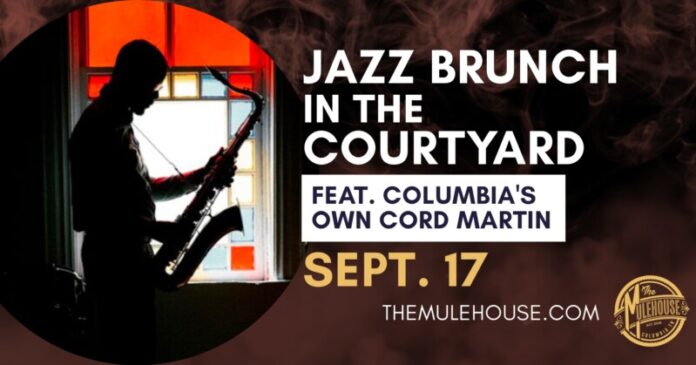 jazz brunch in the courtyard at the mulehouse