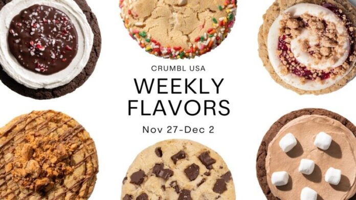 Crumbl Cookies Weekly Menu Through December 2, 2023