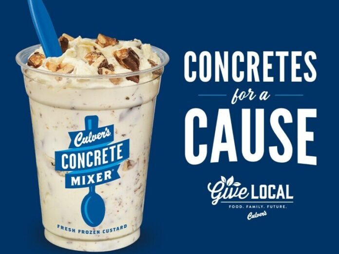 Culver's Fights Food Insecurity With Concrete Mixer Sales Nov. 13-17