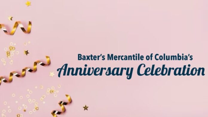 baxter's mercantile anniversary
